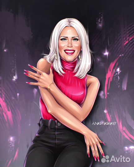 Цифровой стилизованный портрет на заказ