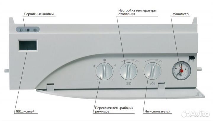 Настенный газовый котел 100 кВт Thermona therm trio 90 T