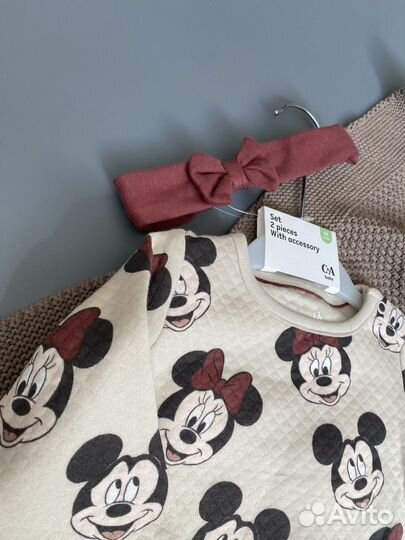 Комплект утепленный для девочки C&A 68 размер