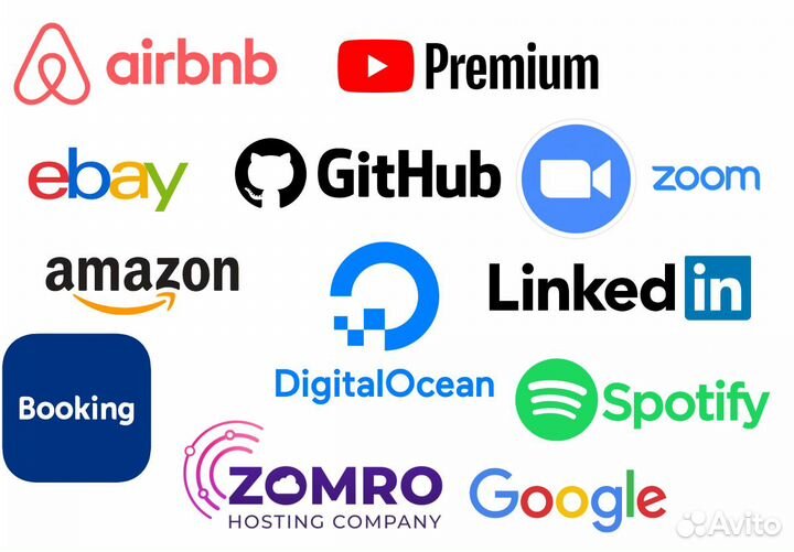 Оплата зарубежных сервисов booking ASOS airbnb