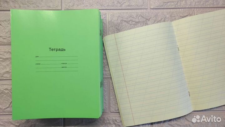 36 тетрадей в узкую косую линию по 12 листов