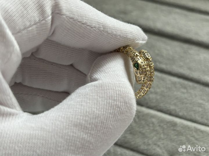 Кольцо bvlgari змея
