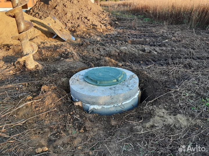 Септик из бетонных колец под ключ