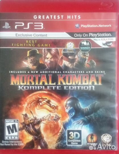 Mortal Kombat Komplete Edition Greatest Hits PS3