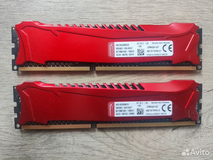 Оперативная память DDR3 Kingston HyperX 1866мгц