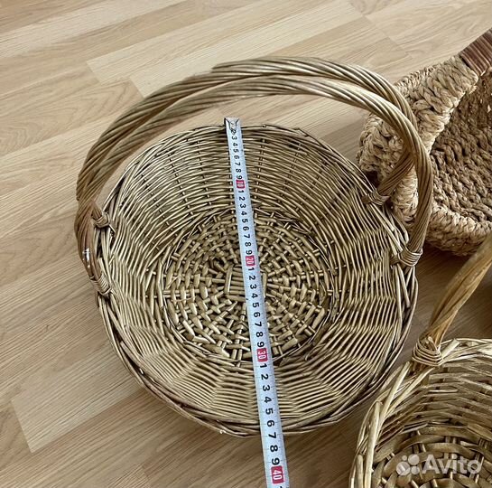 Корзина плетёная для подарков/цветов 25-30 см
