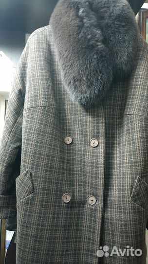 Пальто женское зимнее 52 54 драповое