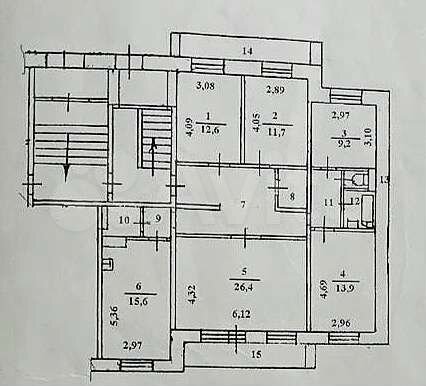 5-к. квартира, 120,9 м², 1/5 эт.