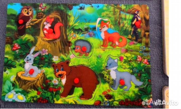 Качественные звуковые деревянные пазлы