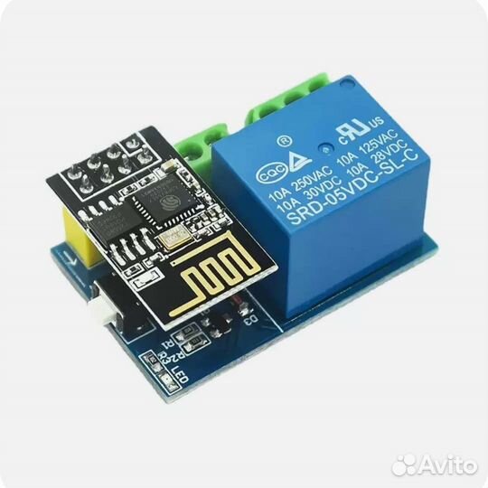 ESP-01S + релейный модуль 220 В 16А