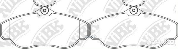 Колодки тормозные дисковые PN0295 PN0295 NiBK