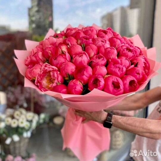Пионы Букеты Цветы Доставка