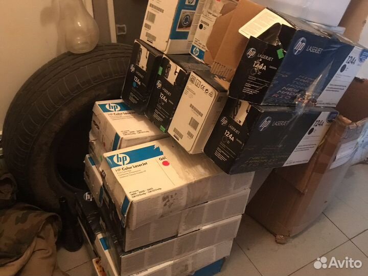 Картриджи 124а 18шт все цвета