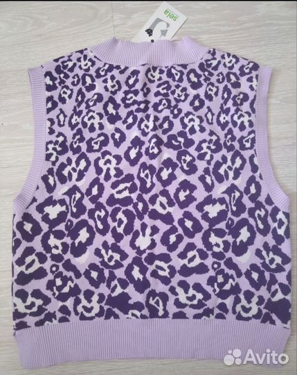 Жилет вязаный новый Sela 44-48