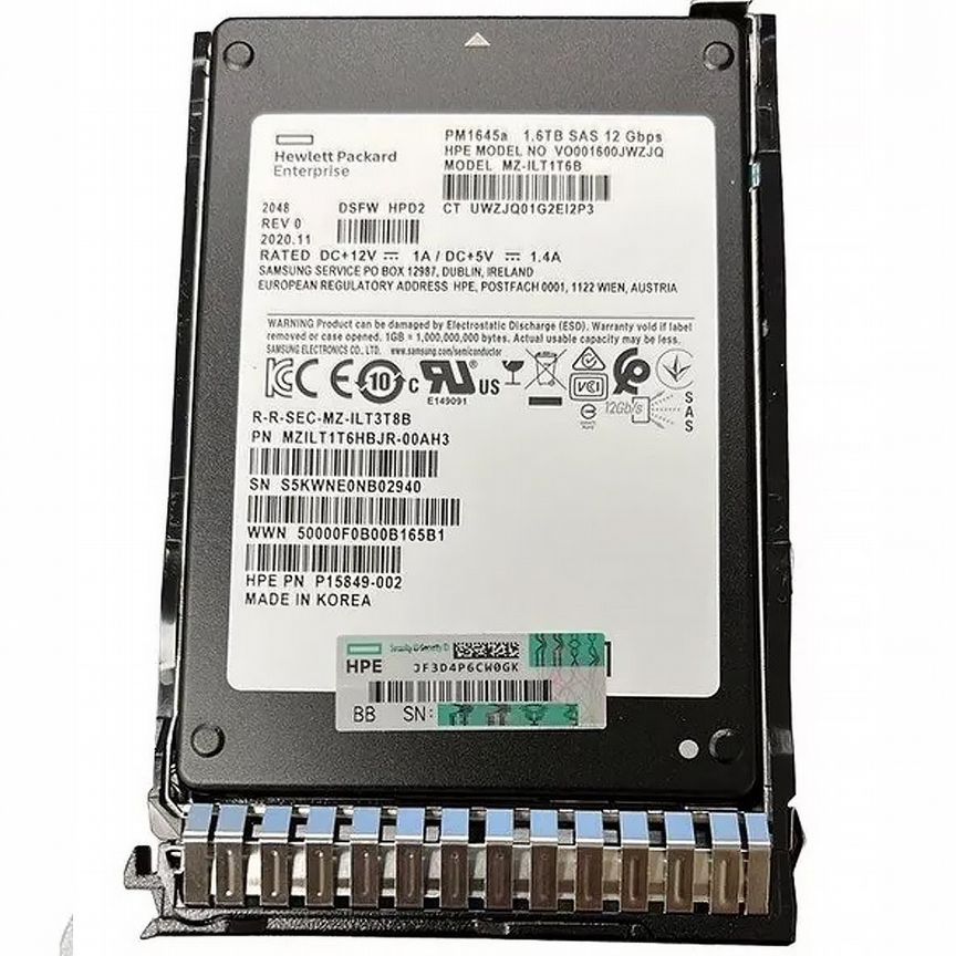 [P41559-001] Жесткий Диск Hp P41559-001 1.6tb Sas 2,5" Ssd
