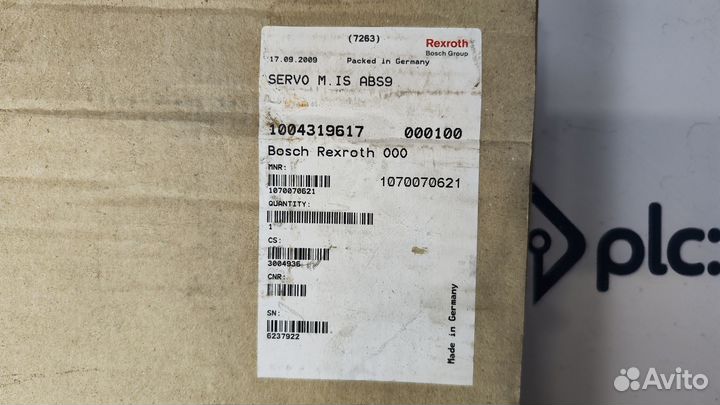 Bosch Rexroth servo M. IS ABS9 10700070621