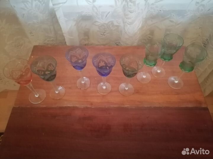 Хрустальные фужеры гдр