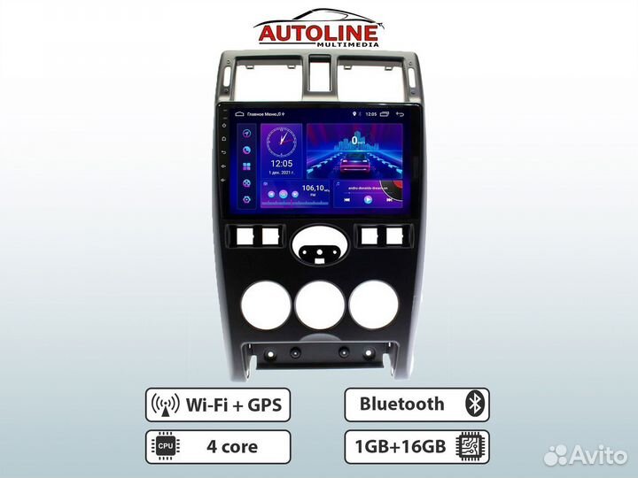 Магнитола LADA Priora, 1/16 AW