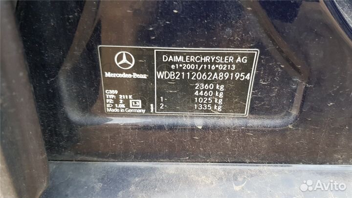 Разбор на запчасти Mercedes E W211