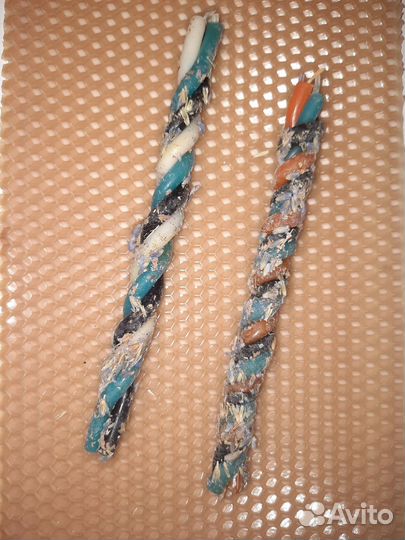 Свеча восковая фигурная магическая скрутка