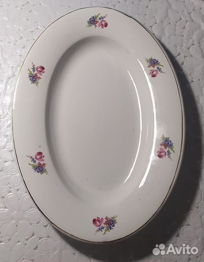 Тарелка(блюдо) овальная. СССР