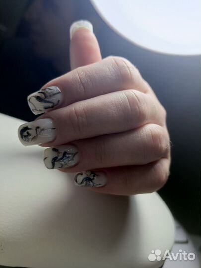 Маникюр наращивание ногтей