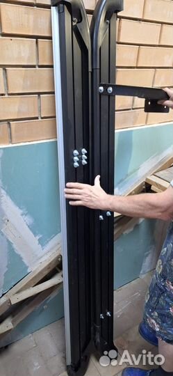 Пороги алюминиевые Corund Silver для Volvo XC60 20