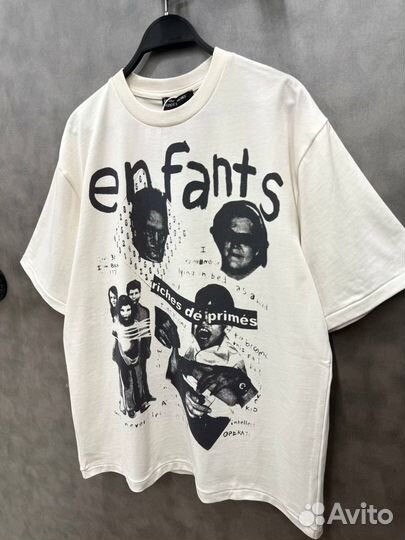 Футболка erd белая оверсайз