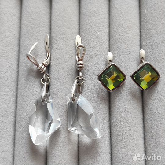 Серьги Jenavi с кристаллами Swarovski