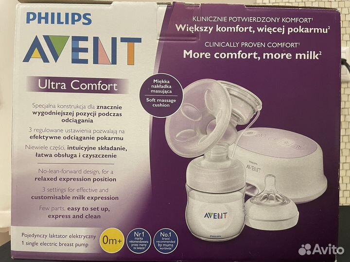 Молокоотсос электрический новый avent
