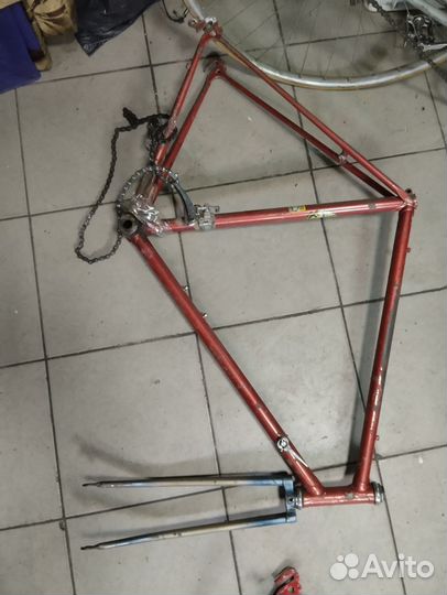 Рама и шоссейник велосипеда СССР новые
