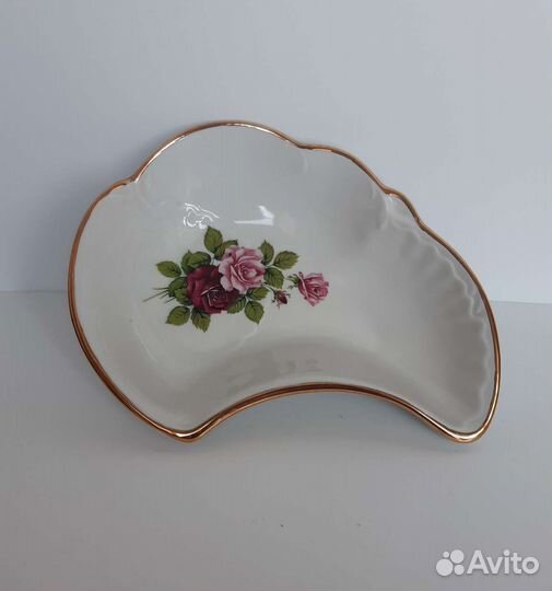 Блюдо рельефное, менажница/салатник Дулево СССР