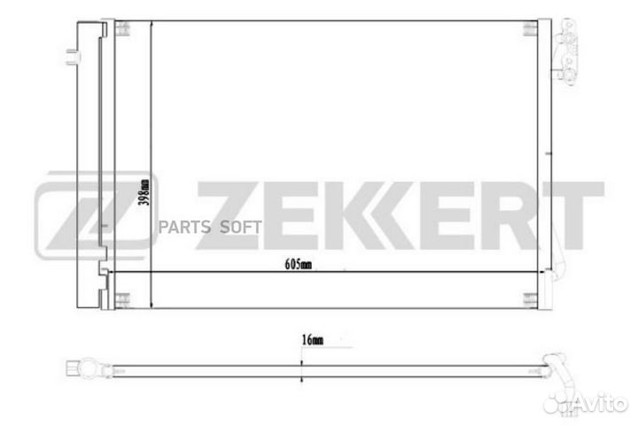 Радиатор кондиционера BMW 1 (E81, E82, E87, E88) 0
