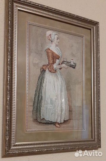 Вышитая картина Шоколадница