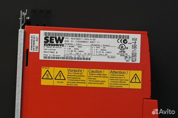 Частотник 1.1KW Sew MC07B0011-5A3-4-00 новый, 5 шт