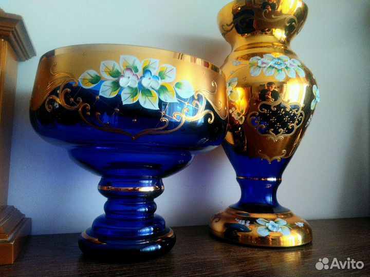 Вазы из чешского стекла