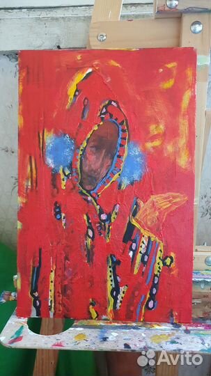 Живопись, акрил, доска