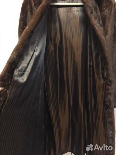 Шуба норковая с капюшоном