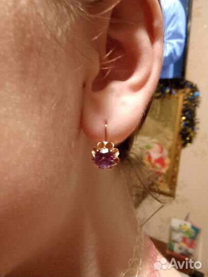 Золотые серьги СССР