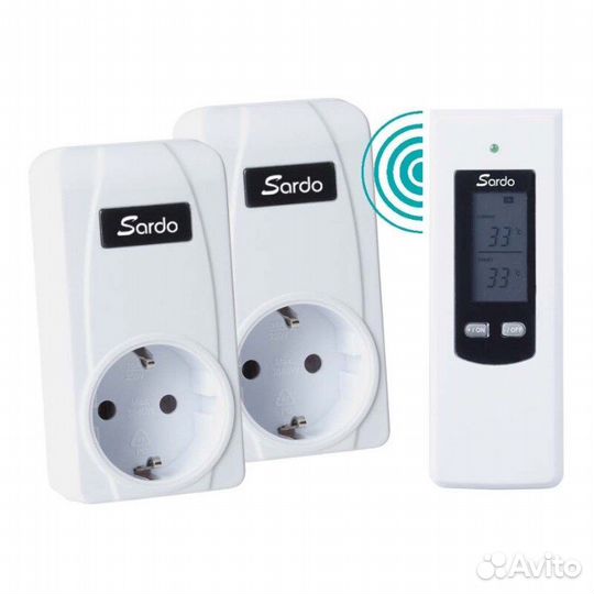 Терморегулятор Sardo ST-0618RS + 2 розетки