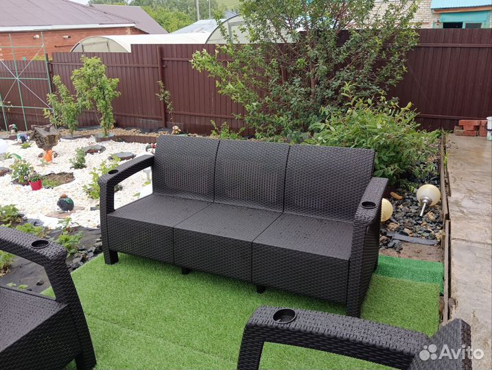 Диван ротанг (пластиковый)