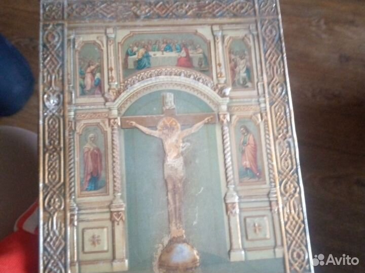 Старинная икона Распятие