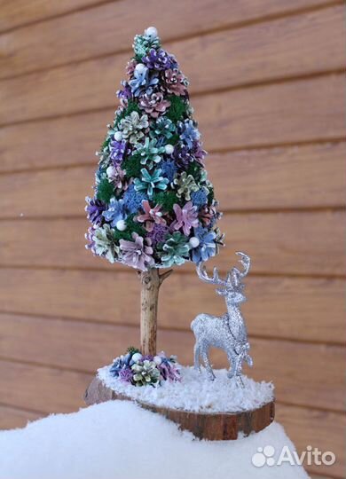 Сувенир ручной работы новогодняя композиция