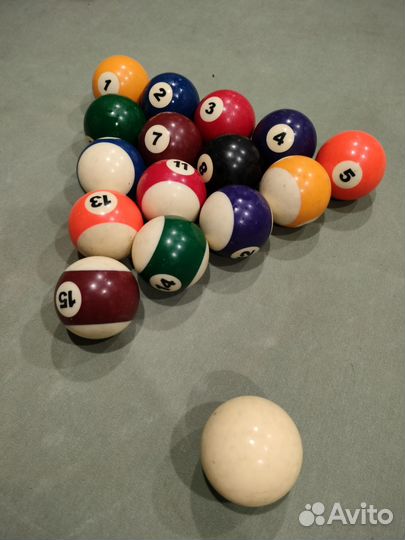Бильярдный стол бу с шарами