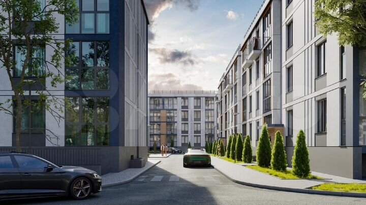 2-к. квартира, 58,9 м², 1/4 эт.