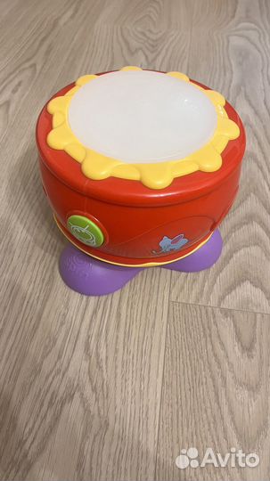 Вращающийся детский барабан музыкальный