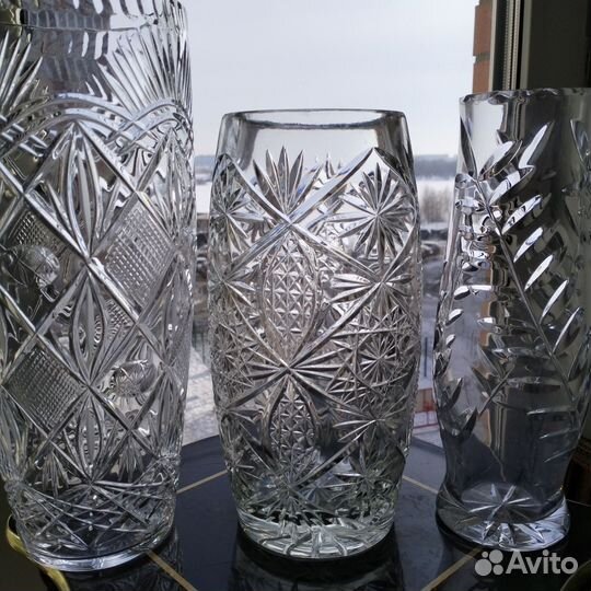 Вазы для цветов хрусталь СССР