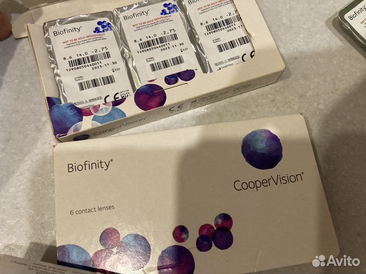 Линзы контактные Biofinity Биофинити -2,75 1мес