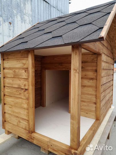 Будка с навесом 1550х830