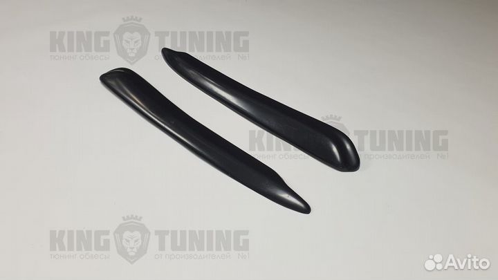 Реснички на фары Vw Passat B5 Gp (00-05) (абс плас